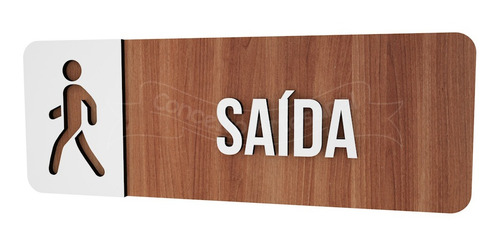 Imagem 1 de 3 de Placa Informativa Saida Hotel Empresa Bar Lounge Cafeteria