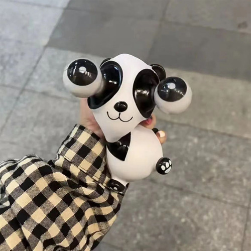 Muñeca Tipo Panda Con Ojos Salientes Y Descompresión En L, Q