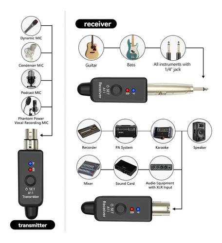 Sistema Inalámbrico Crystally-micphone Wireless Trans