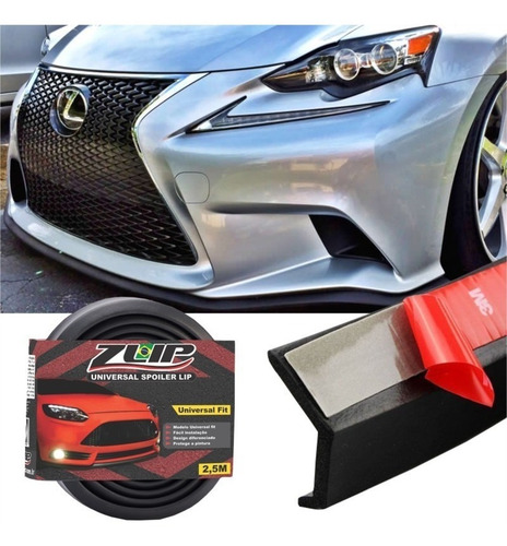 Imagem 1 de 7 de Z Lip Spoiler Universal - Ez Lip! Kit 2 Un Black Friday