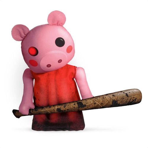 Muñeca Piggy Roblox Con Bate 35cm Vudú Love