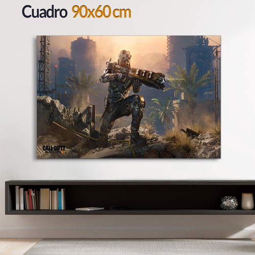 Cuadro Decorativo Moderno Gamers Call Of Duty Jd-0215 G Cuadro 90x60 Cm Sin Marco