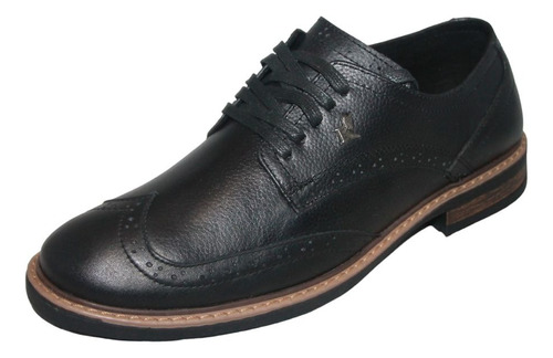 Zapatos Casuales Peskdores Brogue Negro