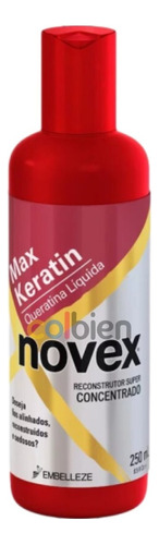 Tratamiento De Keratina Liquida Max Keratin Novex 250 Ml