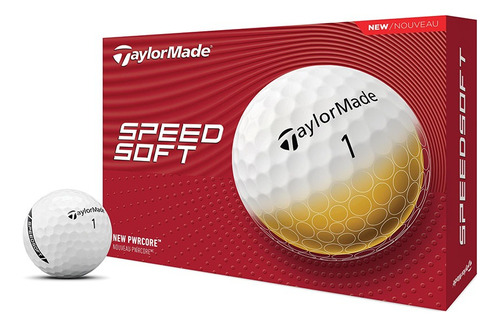Taylormade pelotas golf blanda speedsoft caja X12 blanco