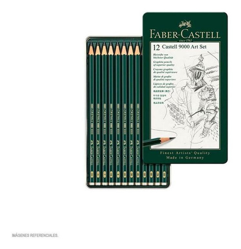 Estuche 12 Lapices 9000 Design Faber-castell