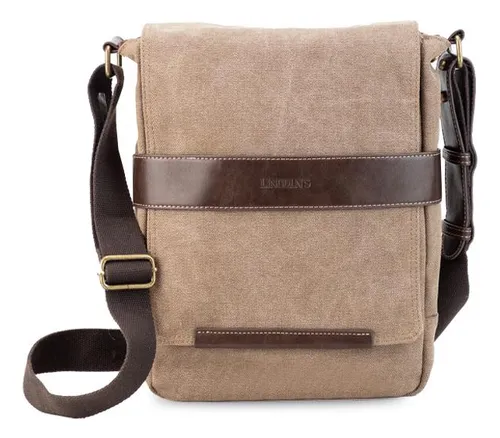 Matera canvas correa regulable hombre Lincoln´s Guinea color tostado