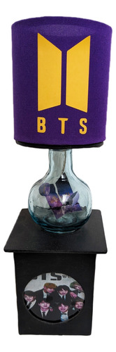 Lampara De Bts Army Morada Kpop Oppa Korea Artesanía