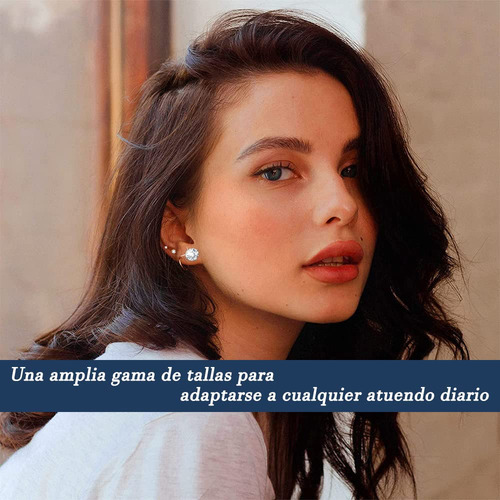 Aretes Acero Quirurgico, Paquete De 6 Pares Aretes De