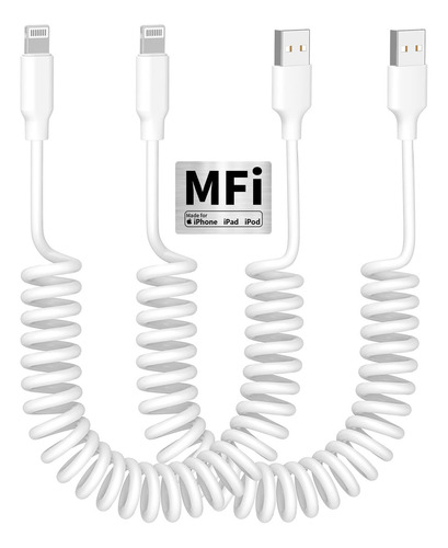 [certificado Apple Mfi] Paquete De 2 Cables Lightning En Esp