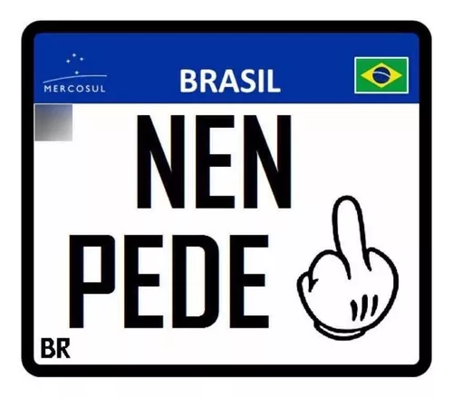 Placa Decorativa Moto Nem Pede 244 Grau