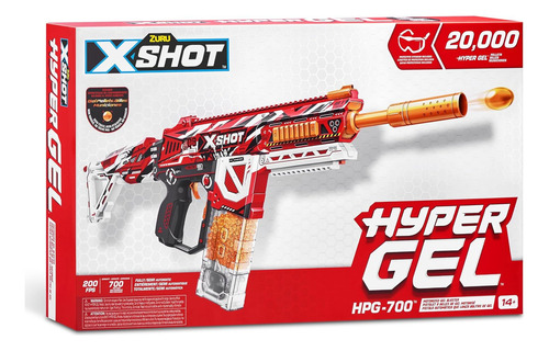 Lanzador De Dardos De Hidrogel Zuru X-shot Hyper Gel Con Gafa De Proteccion + 20000 Municiones De Hidrogel