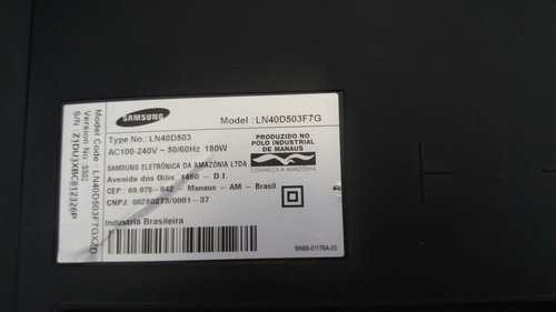Placa Principal Tv Samsung Ln40d503f7g Bn41-0171b Promoção