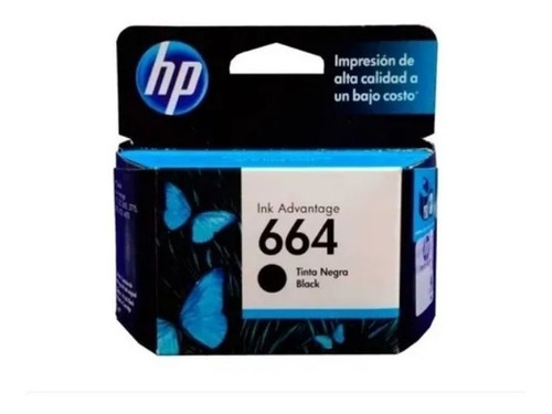 Cartucho Original De Tinta Negra Hp 664 Advantage (f6v29ab)