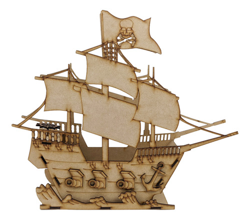 Puzzle 3d Proyectarte, Barco Pirata Madera, Juego Niños