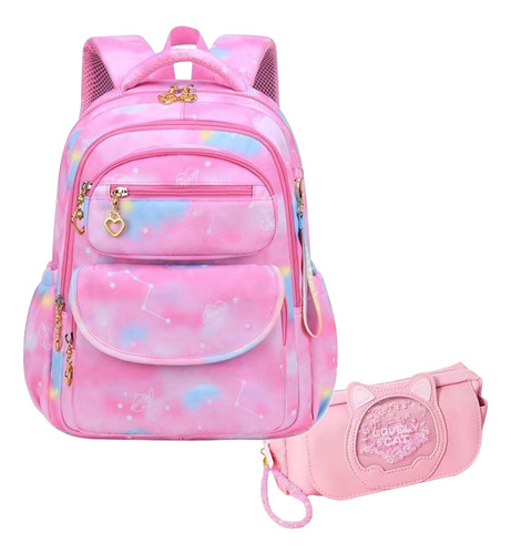 Kit De Mochila Escolares Niñas De 6 A 8 Años Scegadn Lindo