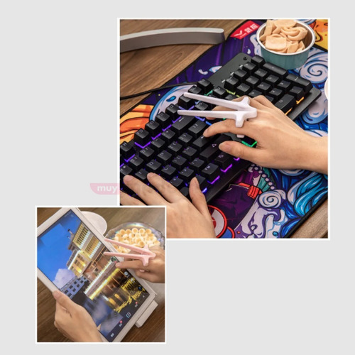 X2 Palillos Ergonómicos De Dedos Para Comer Sin Ensuciar M®