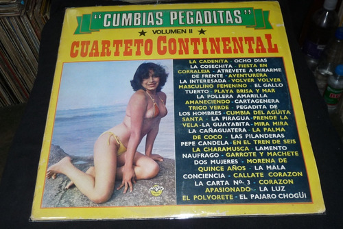 Jch- Cuarteto Continental Cumbias Pegaditas Vol 2 Lp Vinilo