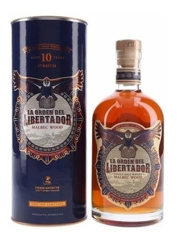 Whisky Orden Del Libertador 10 Años 700 Ml