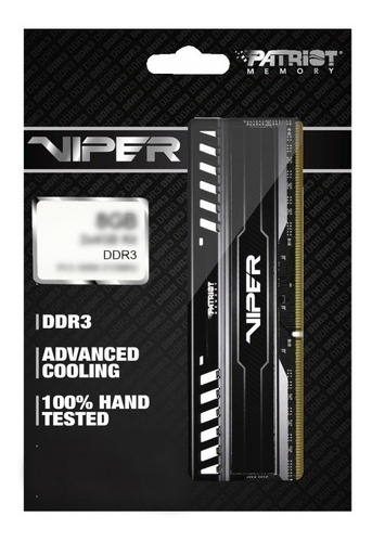 Imagen 5 de 8 de Memoria Dimm Ddr3 Patriot Pv38g160c0 Viper 3 8gb 1600mhz