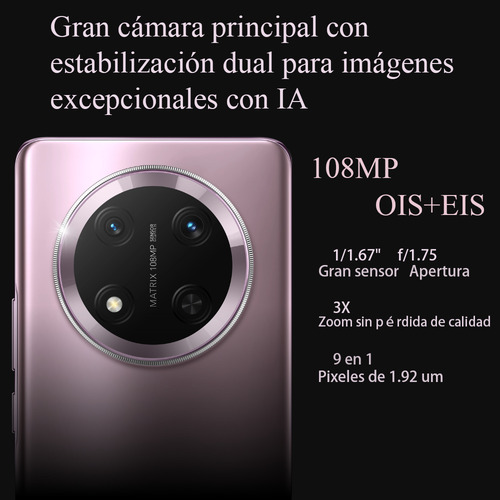 Honor X9c 5g Dual Sim 12gb Ram 256gb,6600mah Batería Duradera,impermeable Y Resistente A Las Caídas,120hz Refresh Rate,108mp Oiscámara,titanium Purple