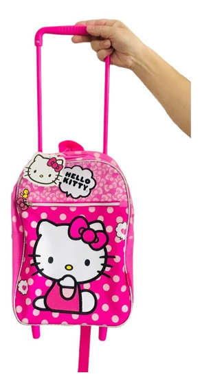 Mochila Hello Kitty Ruedas Litros | Cuotas sin interés