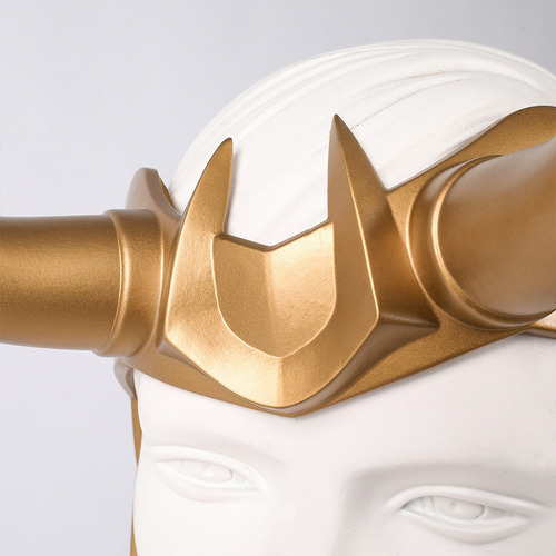 Casco De Látex Con Cuernos Y Máscara De Halloween Ragnarok