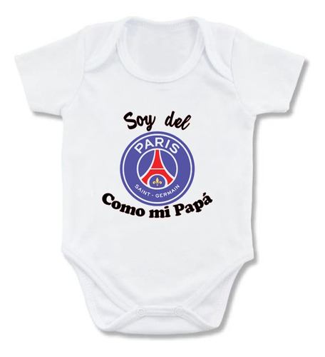 Mameluco Bebe Soy Del Psg Body Futbol Francia