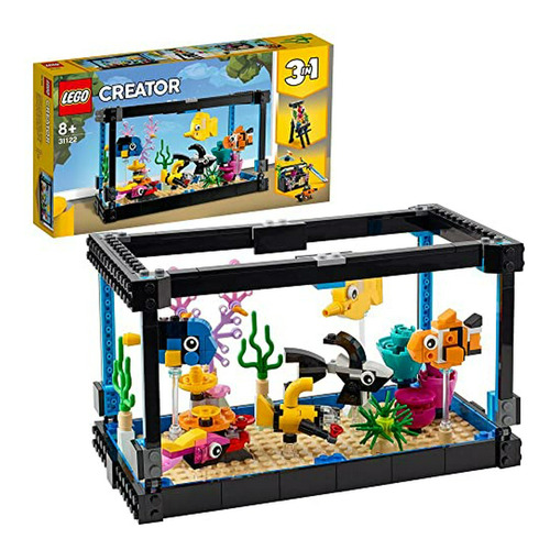 Acuario Lego Peces Y Peces Dorados