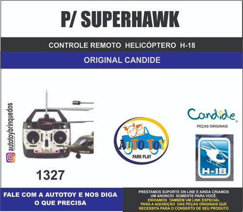 Superhawk Combate 1327 - H-18 - Controle Remoto