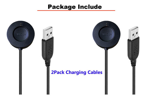 2pack Dock Charger Compatible Con Fossil Gen 5 Garrett Hr/ca