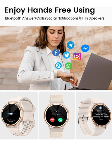 Reloj Inteligente Ruxingx Para Mujer Con Call, Rastreador De