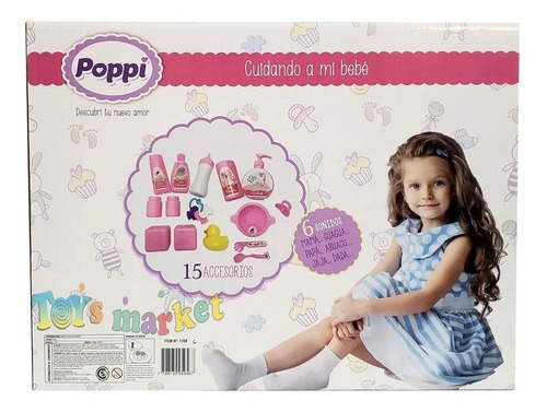 Imagen 2 de 6 de Bebe Que Rie Y Habla Juguetes Mamadera Chupete Sonidos Poppi