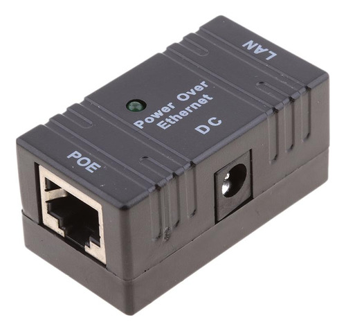 Inyector Del Poe Del Conector Rj45 Negro