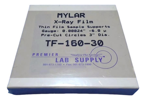 Pelicula Myar 0.00024 In 6.0u Diam 3 In C/100 Premier Lab