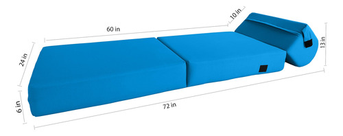 Cama Plegable De Espuma Para Silla Sofá 15 X 61 X 178 Cm Tur