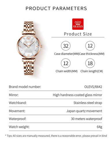 Olevs Relojes De Oro Blanco Para Mujer Reloj De Diamante Pri