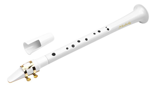 Muslady White Pocket Sax Mini Saxofón Portátil Pequeño