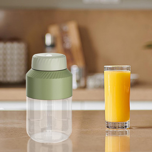 Vaso De Batidora Portátil Usb, Exprimidor Tapa Única Verde
