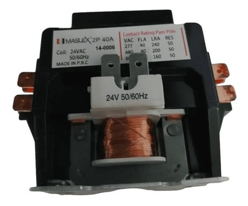 Contactor 2polos 40amp 24v