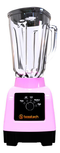 Licuadora 750w Vidrio 2l Perilla 3vel Bosstech B3 Rosa