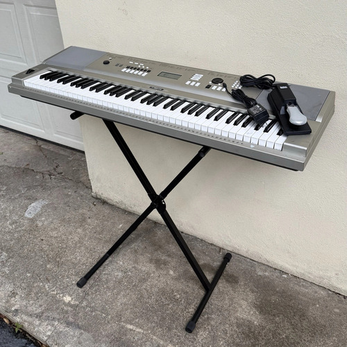 Yamaha Ypg-235 Grand Piano Teclado 76 Key Cord Stand Pedal Gris (Usado)