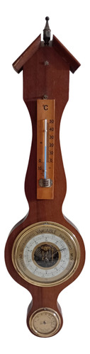 Barometro Termómetro Colección Madera