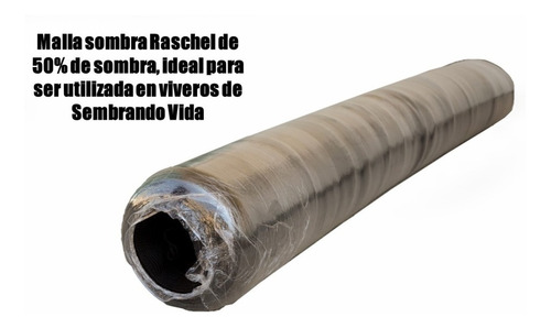 Imagen 1 de 7 de Malla De 50% De Sombra 4.2m De Ancho X 1 Metro Lineal Negra