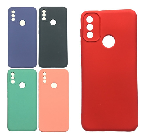 Funda Para Motorola Moto E20 Case Protector + Vidrio Hd 9h