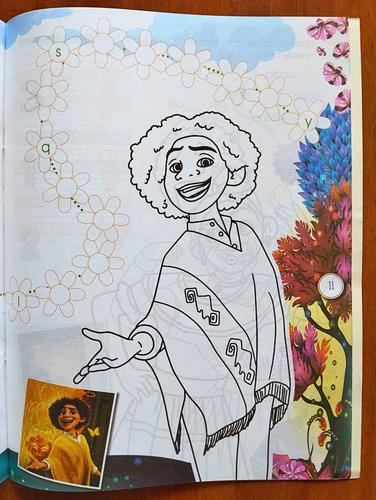 Cartilla Educativa Para Colorear Encanto Disney + Afiche