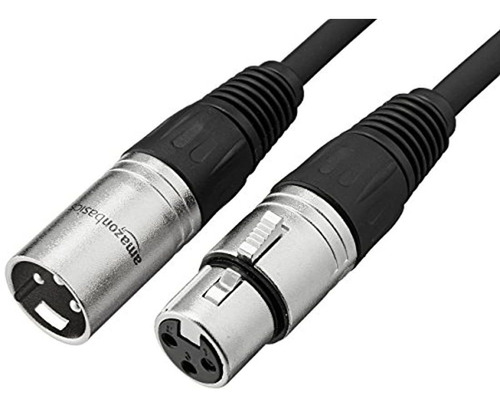 Amazonbasics - Cable Del Micrófono Xlr De Macho A Hembra