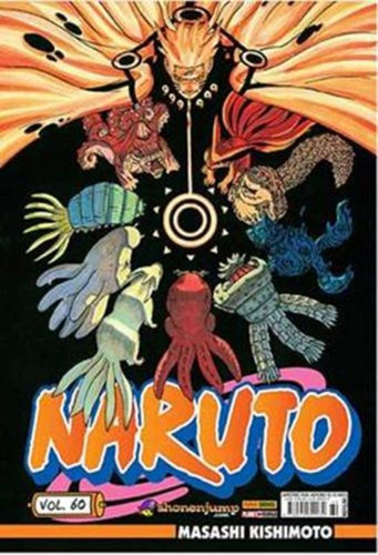 Naruto Ed. 60, de Kishimoto, Masashi. Editora Panini Brasil LTDA, capa mole em português, 2005