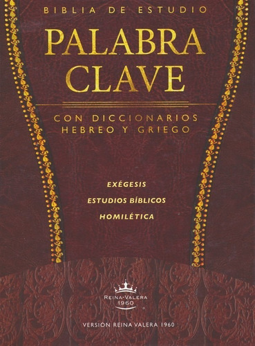 Biblia De Estudio Palabra Clave Piel Especial Marrón