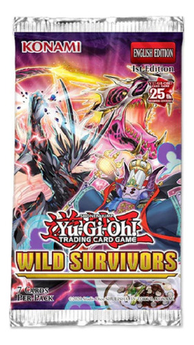 Libro - Yugioh Booster X 7 Cartas - Wild Survivors - Konami